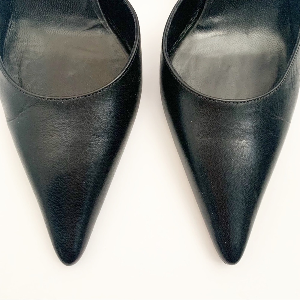 BALENCIAGA LEATHER POINTY D’ORSAY SKINNY HEEL - Picture 6 of 11